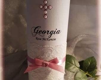 Personalised Christening/Baptism/Naming Day Candle