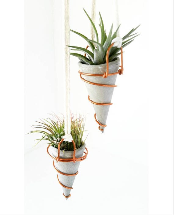 Mini Hanging Planter/Concrete Planter/Housewarming Gift/House Planter/Indoor Planter/Plant Hanger/Plant Lover Gift/Hanging Air Planter