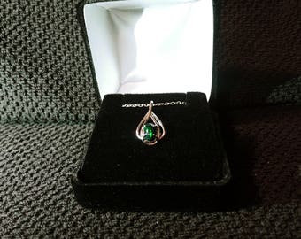 Opal Gemstone Solid Sterling Silver Necklace