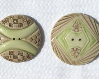 Vintage Porcelain Buttons- PR-21