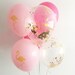 Flamingo Hot Pink Gold Confetti Latex Balloons Flamingo Party Beach Bachelorette Lets Flamingle Confetti Balloons Flamingo Latex Balloons