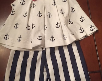 Toddler girl's sailor outfit