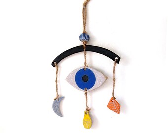 Keramik mystische Auge mit Stirn hängen
