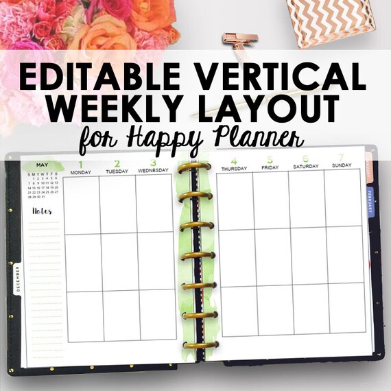 Free Happy Planner Template