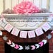 Woodland fox Baby shower decorations Girl - Fox 1st birthday garland Girl - Pink and Gray Fox baby shower decor - your color choices