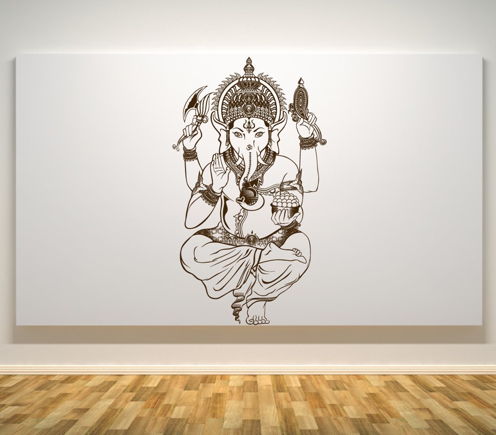 Lord Ganesh Wall Decal Ganesh Hindu God Car Decals Wall