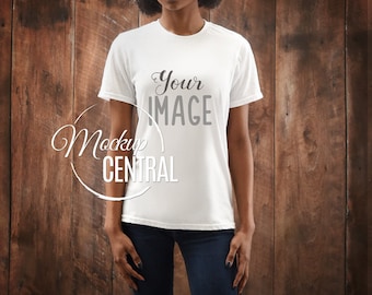 Download Free Tshirt Mockup African American Models