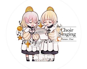 Choir Singing Washi Tape -- Masking Washi Tape -Deco tape-- 43mm x10M