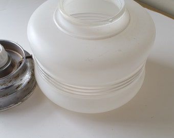 Vintage glass bathroom ceiling light