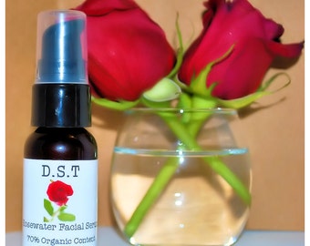 Rosewater Facial Serum With DMAE and MSM (Vegan Friendly)