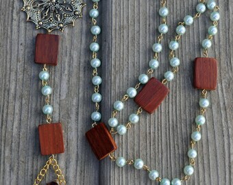 Mermaid Rosary with Ammonite