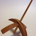 Turkish Drop Spindle med rift sawn white oak w/ Maple shaft