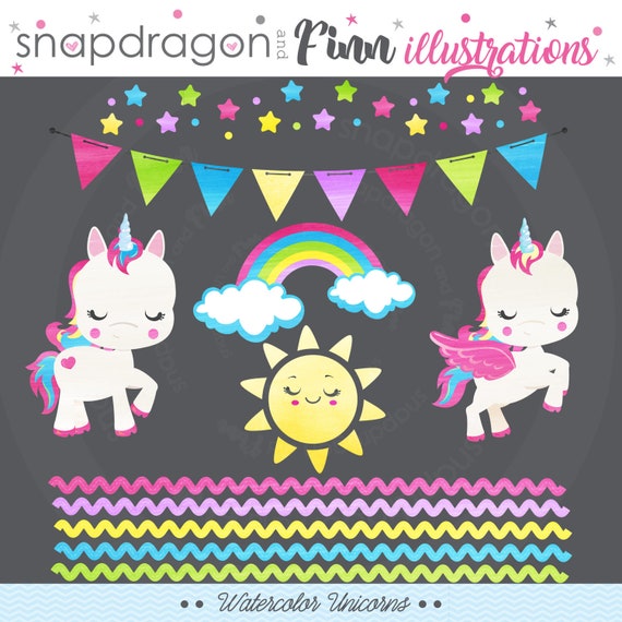 rainbow unicorns clipart rainbow clipart bright unicorn