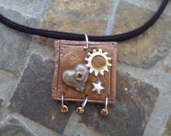 Steampunk necklace. Steampunk pendant