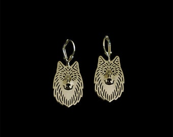 Wolf earrings - gold.