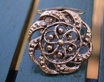 Scarf Clip Scarf Accessory Retro Costume Jewellery Brooch Silver Tone Scarf Clip Scarves