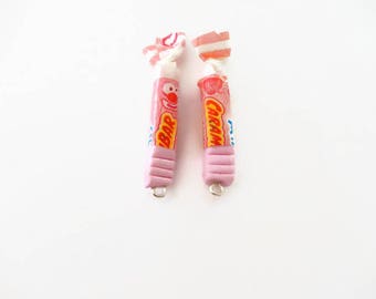 sweet set of 2 polymer clay charm