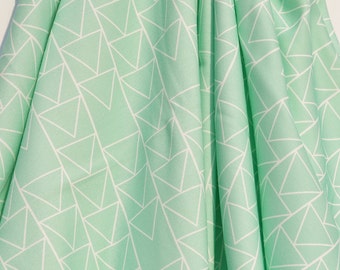 Organic Swaddle Blanket Mint Triangle Stack - Swaddle Blanket - Organic Knit - Baby Blanket - Newborn Blanket - Mint Swaddle - Mint Bedding