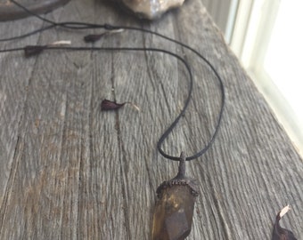 Natural Citrine Copper Necklace