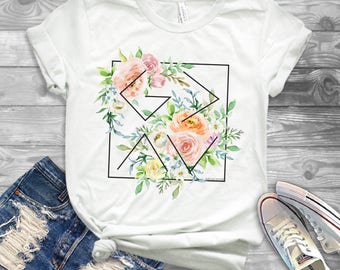 God is Greater Than the Highs and Lows Short-Sleeve Graphic Tee - Floral Print Christian T-shirt - Inspirational Tee - Christian Graphic Tee