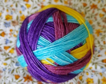 Beach Slider,self striping sock yarn.