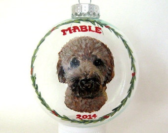 goldendoodle christmas ornament custom pet portrait dog painting holiday decoration dog ornament tree ornament pet loss memorial - Goldendoodle Christmas Decorations goldendoodle christmas ornament custom pet portrait dog painting holiday decoration dog ornament tree ornament pet loss memorial - Goldendoodle Christmas Decorations