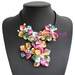 Multiple Colour MOP Shell Leather necklace shell necklace Bib necklace, statement necklace, Choker necklace Wedding bridesmaid gifts