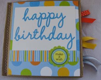 Happy Birthday Paperbag Scrapbook