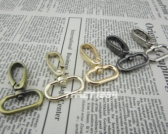 10 pcs Swivel Clasps Purse Clips Bag Hooks 2.5cm or 1 inch