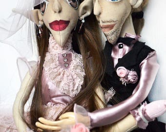 Pair of dolls Braid and Groom