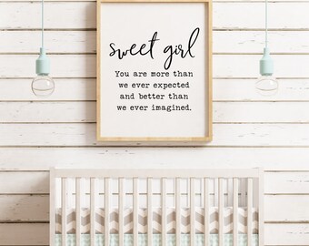 Baby girl printables | Etsy