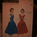 Butterick Printed Pattern ~ Butterick 7048 ~ Size 16 Bust 34 ~ 1954 Quick & Easy Princess Jumper: Scoop Neck