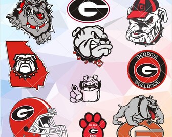 Georgia Bulldogs SVG EPS DXF, vector files, Download Football Files, Cricut, Cameo, Vinyl Machine
