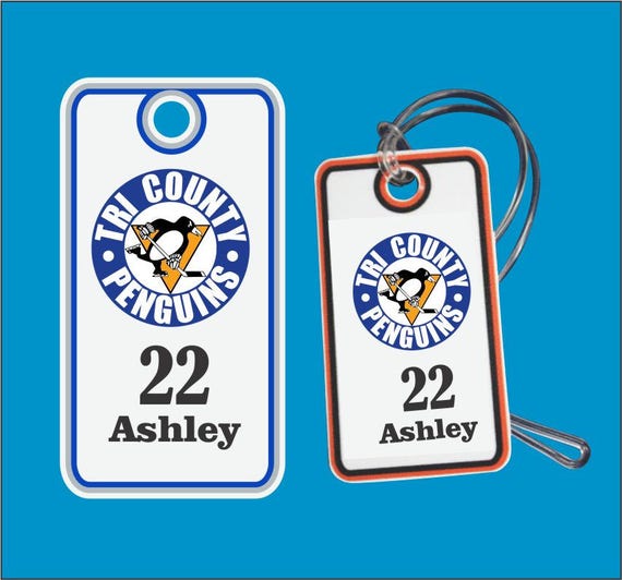 Custom Sports Bag Tag Luggage Tag Includes Team Logo