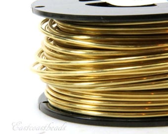 Jeweler Brass Wire, 12 Gauge, Round Dead Soft, Solid Yellow Brass Wire, Jewelry Quality Brass, Wire Wrapping, Sold in 10 Ft. Length, 014