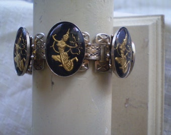 Vintage Siam Goddess THAI DANCER Bracelet
