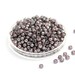 Lustered Black Diamond / Pink Lined Inside Color TOHO Glass Seed Beads, Round Japanese Two Tone Beads, 3mm Boho Beads, Size 8 x 10g (0017)