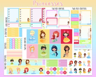 Disney Princesses || Planner Sticker Kit for Erin Condren Vertical Life Planner