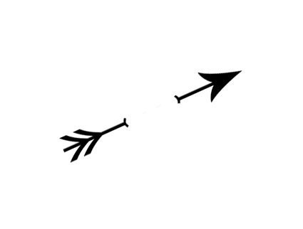 Download Pierced arrow rubber stamp