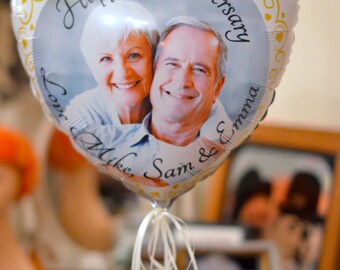 Personalised printed photo balloon. photo gift. Photo Balloon. Anniversary balloon. Wedding balloon, wedding photo balloon