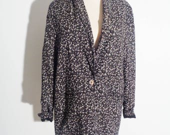 Vtg 90s DITZY FLORAL Blazer, Small to Medium