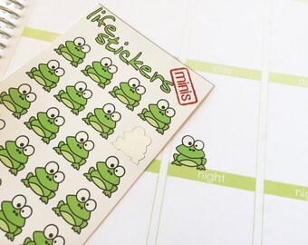 32 Frog Stickers!! Decorate your Erin Condren, Plum Paper, Filofax and other planners. Stay organized with Life Stickers.