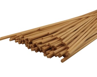 100 ct 1/8" x 12" Thin Wooden Sticks for Crafts | Baking | Dowel Rods