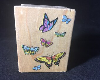 Flutter of Butterflies Rubber Stamp - Used - View all Photos