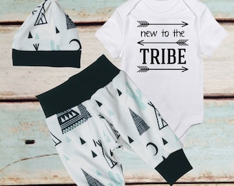 BABY BOY Coming Home outfit, Teepee, Cactus, Tribal, mommy and me, Harem Pants, baby boy outfit, Little Brother Bodysuit, mindfulness gift