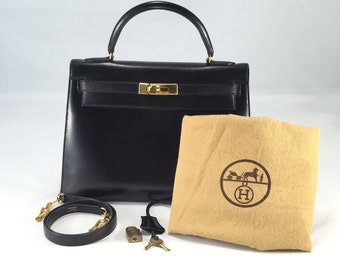 bolso de Hermes kelly 32 negro