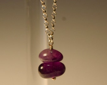 Amethyst pendant necklace
