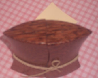 palm wood salt n pepper shakers