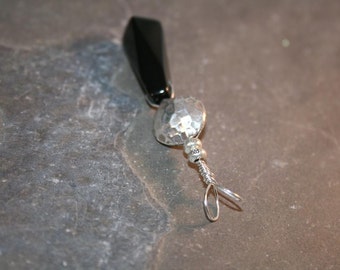 BLAZE Onyx, Hilltribe and Sterling Silver Pendant