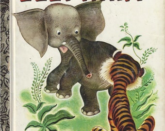 Vintage The Saggy Baggy Elephant A Little Golden Book, Children's Book, C1977